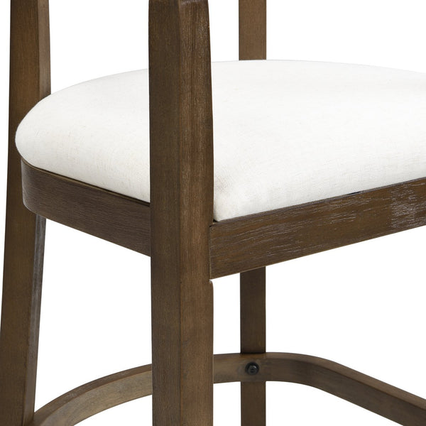 English Elm Christopher Knight Home® - Bar Stools Set Of 2 - Contemporary Rubberwood Design With Soft Upholstered Comfort For Home Bars N771P284165T