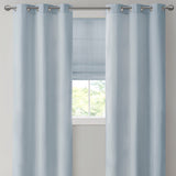 Madison Park Galen Casual Basketweave Room Darkening Cordless Roman Shade MP40-7872 Blue