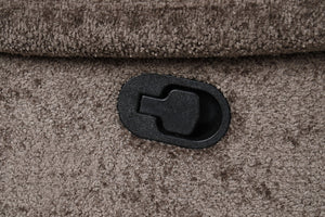 English Elm Transitional Glider Recliner with No-Gap Footrest, Plush Pillow Arms and Attached Back Cushion for Comfort Dark Brown 34 L x 43 W x 27 H B2741P395236