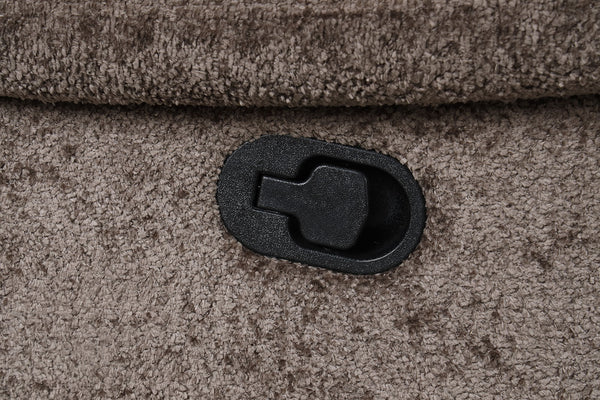 English Elm Transitional Glider Recliner with No-Gap Footrest, Plush Pillow Arms and Attached Back Cushion for Comfort Dark Brown 34 L x 43 W x 27 H B2741P395236