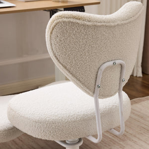 English Elm Meditation ergonomic cross-legged chair with lumbar support, adjustable cushion, casters, plush comfort Beige W3248P354247