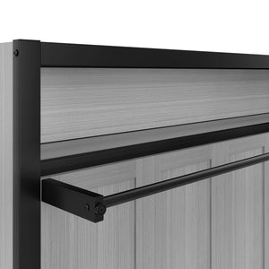 English Elm Twin Size Murphy Bed With Built-In Shelf – Space-Saving Metal Wall Bed For Efficient Living Areas W1580S00150-GIGA