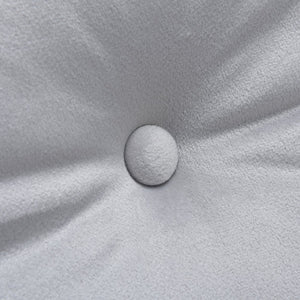 English Elm Upholstered Velvet Accent Chair and Ottoman with Storage, Tufted Design, 6-Level Adjustable Backrest Light Gray T3623P411378