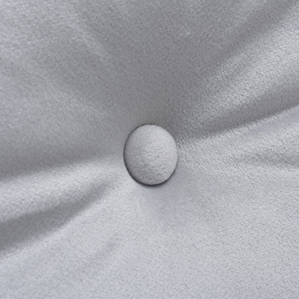 English Elm Upholstered Velvet Accent Chair and Ottoman with Storage, Tufted Design, 6-Level Adjustable Backrest Light Gray T3623P411378