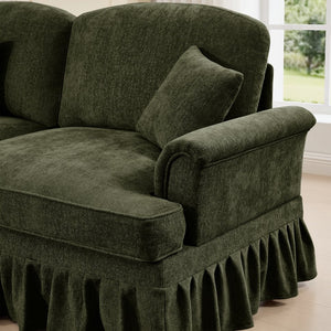 English Elm Classic Comfy Modular U-Shape Sectional Sofa - Elegant Chenille Couch With Flared Arms & Versatile Design W3041S00268