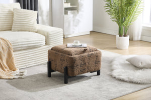 English Elm Modern minimalist living room table with polyester finish, compact 22" square, lightweight elegant design Coffee W2100P263011