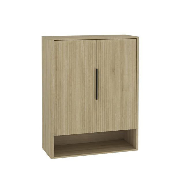 English Elm Shoe Storage Cabinet Wooden Enclosed Organizer with Adjustable Shelves for Entryway W1321P396351