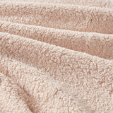 Intelligent Design Mira Glam/Luxury Crushed Velvet Sherpa Reversible Comforter Set ID10-2268 Blush