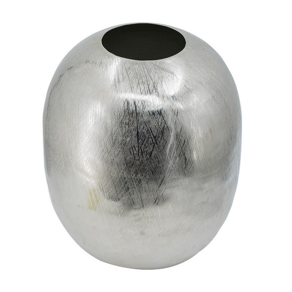English Elm Deni Silver Porcelain Temple Jar with Pierced Lattice Lid for Mantel or Shelf Display B056P416846