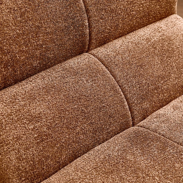 English Elm Luxury Cloud-Soft Velvet Single Sofa Chair — Plush Foam Seat, Compact Compressed Design for Small Spaces Brown W1765P349644