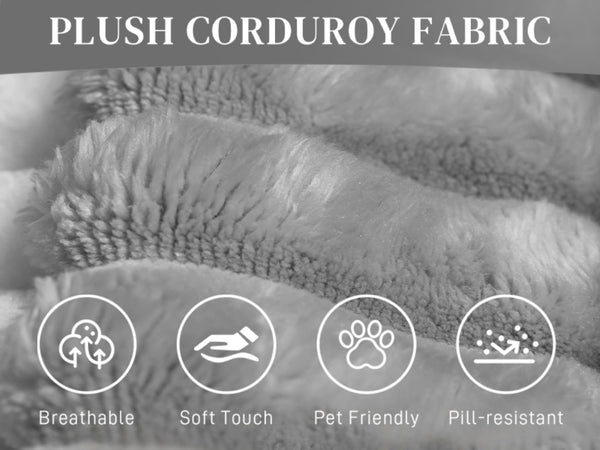 English Elm 107.5 Inch Modular Cloud Sectional Corduroy L-shaped Sofa Deep Seat Sleeper W2564S00118