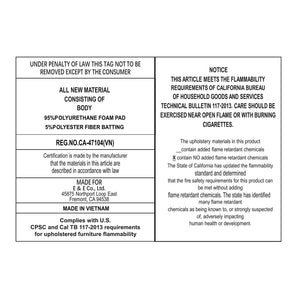 JLA Home 510 Design - Upholstered Transitional Roll-Back Dining Chairs Set of 2 with Silver Nailhead Trim, Plush Comfort and Wood Legs 5DS108-0044