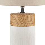 510 Design Nicolo Modern/Contemporary Textured Ceramic Table Lamp 5DS153-0036 White