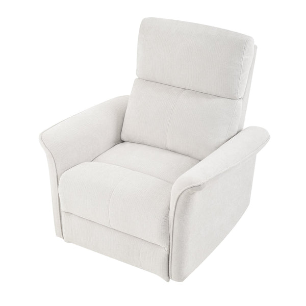 English Elm Manual Rocker Recliner Chair - Plush Gray Velvet Glider For Small Spaces, Home Theater & Nurseries W1028S00047