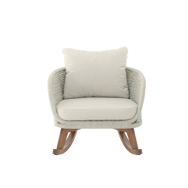 English Elm Christopher Knight Home® - [Set of 2] 29.5" Contemporary Minimalist Wicker Rocking Chair with Plush Polyester Cushions & Solid Wood Frame Beige+Natural N767P305079A_2