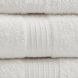 Madison Park Organic Modern/Contemporary 6 Piece Organic Cotton Towel Set MP73-6182 White