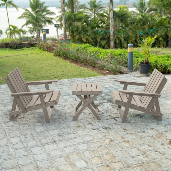 English Elm Shoreline Recycled Hdpe Folding Adirondack Chair Fully Assembled Modern Patio Seating Sand B2745P409685