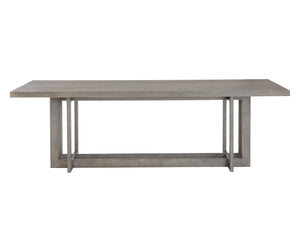 Sunpan Disera 96" Handcrafted Dining Table with Elegant Linear Base and Rich Wood Detail for Any Space Ash Grey V1