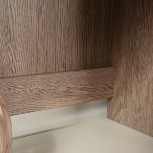 English Elm Library Hutch - Rustic Brown Finish With Space-Saving Design For Stylish Storage & Organization B356P402623