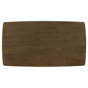 English Elm Crispin White Oak Veneer Rectangular Dining Table Seats Six for Modern Spaces B062P447971