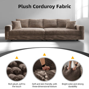 English Elm 82.6"upholstered Velvet Chesterfield Sofa with Button Tufting Nailhead Trim Rolled Arms Camel W1885S00347