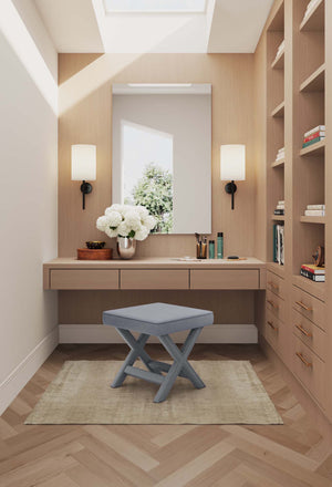 English Elm Abigail Mid-Century Modern Velvet Bench – Stylish Grey Upholstered Seating For Any Space B365P398202