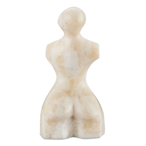 Giada Onyx Bust Sculpture - Handcrafted Modern Art Piece with Unique Natural Veining for Your Home