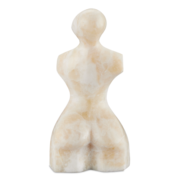 Giada Onyx Bust Sculpture - Handcrafted Modern Art Piece with Unique Natural Veining for Your Home
