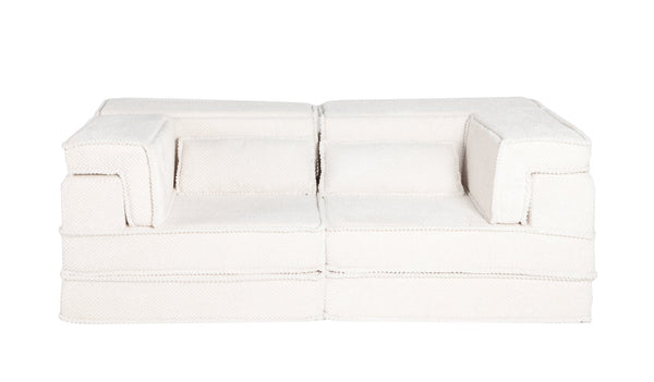 English Elm Compression Modular Sofa Bed - Versatile No Assembly Floor Couch With Soft Circle Fleece Fabric W3723P377147