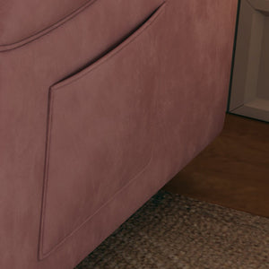 English Elm Sofa 54" Velvet Convertible Sofa Bed - Pink/Blue/Black, Compact 2-Seater with Retractable Bed, 500lb Support W3371P302141