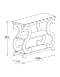 OSP Home Furnishings Ashland Console Table Antique Beige