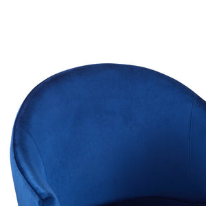 English Elm Christopher Knight Home® - Modern Velvet Upholstered Dining Chair with Plush Velvet Seat and Sleek Metallic Frame for Comfort Gold,Navy Blue 32.25 L x 23.75 W x 21.25 H N776P224512N