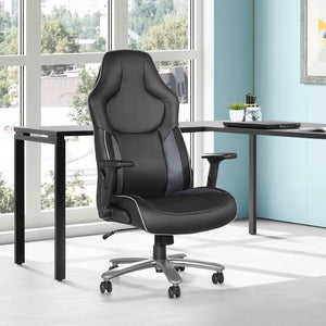 OSP Home Furnishings Big & Tall Gaming Chair Grey Mesh