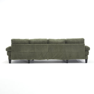 English Elm Modern U-Shaped 4-Seat Sofa With Double Chaise - Luxurious Velvet Couch For Stylish Living Spaces W2705S00016-GIGA