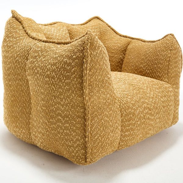 English Elm Sofa plush beanbag chair with superfiber cover and resilient foam filling for ultimate home comfort and relaxation Yellow W1996P252269