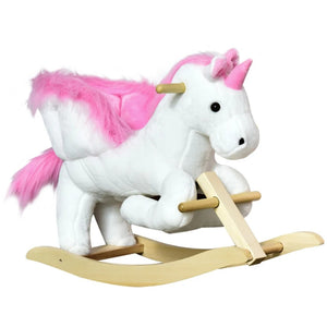 English Elm Walking Horse Ride on Toy Plush Pedal Pony with Wheels for Kids Ages 3 to 8 T3971P442192