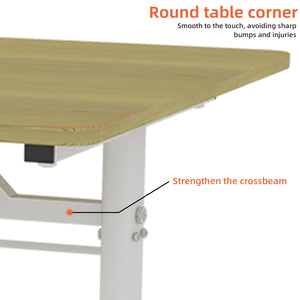 English Elm Adjustable Study Desk – Ergonomic Height-Adjustable Workspace For Kids & Adults, Compact Design W1935P338359