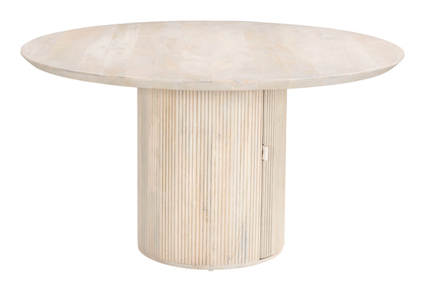 Izola Dining Table Natural 109855 Zuo Modern