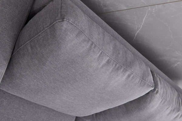 English Elm Sectional Sofa Bed - Modern Grey Space-Saving Design, Easy Assembly, And Plush Comfort For Small Spaces B205S00042-GIGA