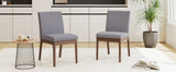 Christopher Knight Home® - Noble House - Kwame Fabric/ Walnut Finish Dining Chair - Set of 2