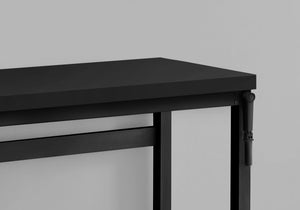 English Elm Computer Desk – Adjustable Standing Workstation, Modern Black Laminate & Metal, Perfect For Home Office B2710P219897
