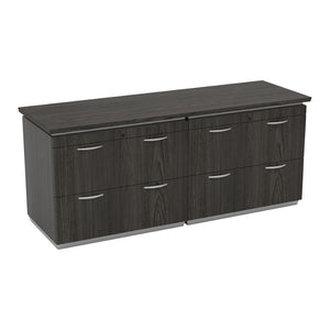 OSP Home Furnishings Tuxedo Double Lateral File Credenza for Modern Offices with Locking Storage and Cable Management TUXSGW-TYP206