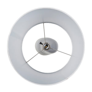 JLA Home INK+IVY - Asymmetrical Ceramic Table Lamp with Glossy Ombre Glaze, Linen Shade & Energy-Saving 9W LED Bulb II153-0155