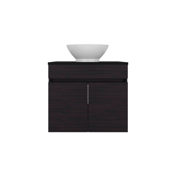 English Elm Colville Floating Wall Mount Vanity Cabinet Matte Finish Modern Bathroom Storage Black B092P439916