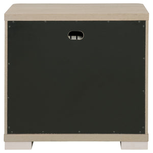 English Elm Mirador Elm Veneer 2-drawer Nightstand with Felt-lined Storage and Cord Management B062P447744