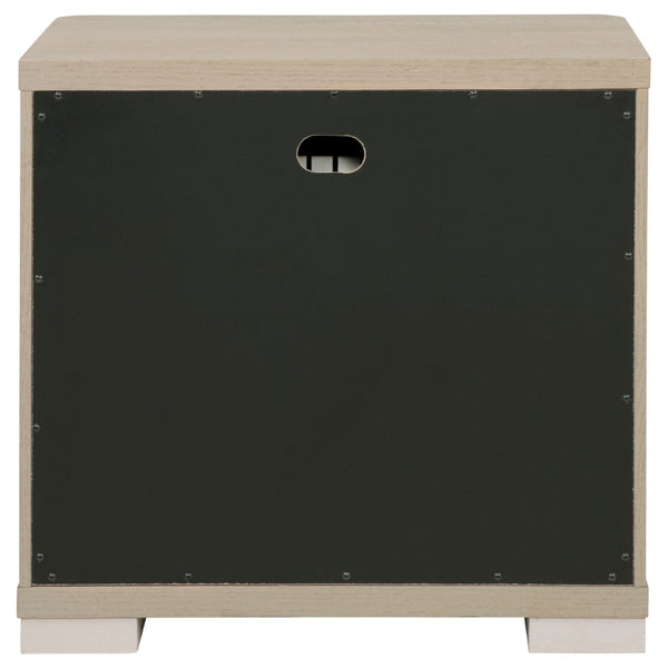 English Elm Mirador Elm Veneer 2-drawer Nightstand with Felt-lined Storage and Cord Management B062P447744