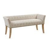 Madison Park Welburn Transitional Accent Bench MP105-0999 Taupe Multi