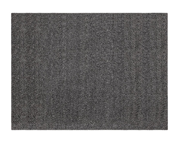 Sunpan Umea Hand-Woven Rug - Luxurious Artisanal Design with Eco-Friendly Wool for a Cozy Contemporary Home Black