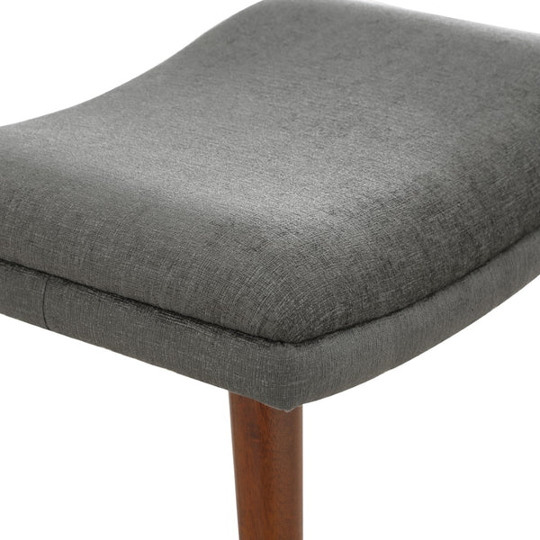 OSP Home Furnishings Waneta Chair and Ottoman Charcoal