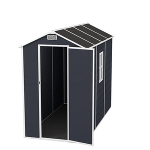 English Elm Campcraft Outdoor Resin Storage Shed with Hd Windows Uv Resistant Polypropylene Build W1598S00027
